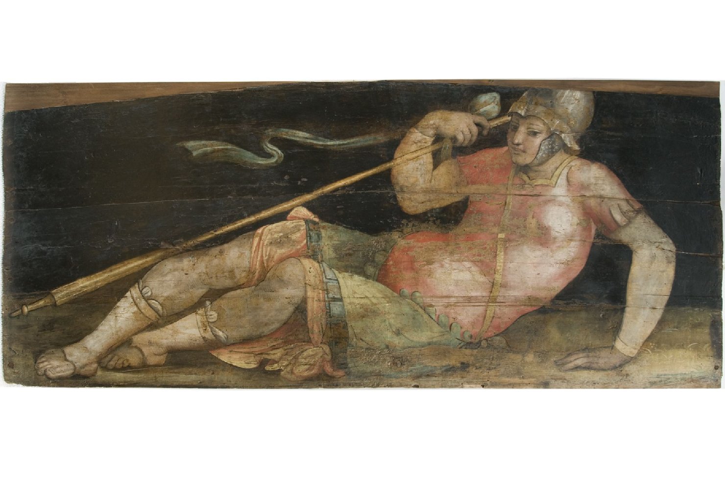 guerriero (dipinto, frammento) di Lattanzio Pagani (attribuito) (prima metà sec. XVI)