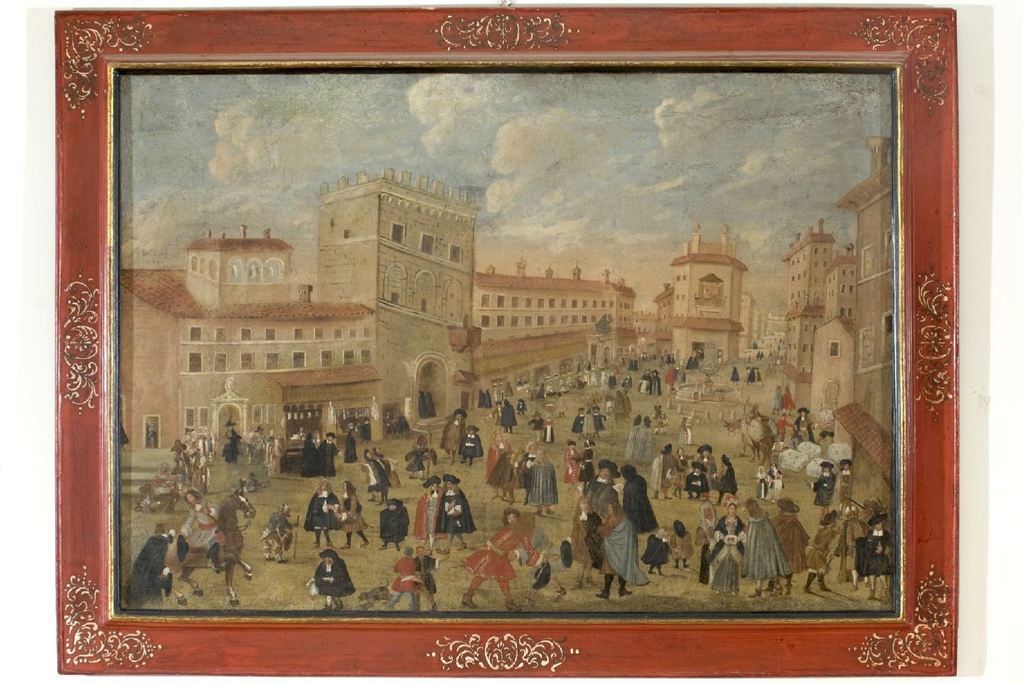 veduta di città (dipinto, opera isolata) - ambito perugino (metà sec. XVII)