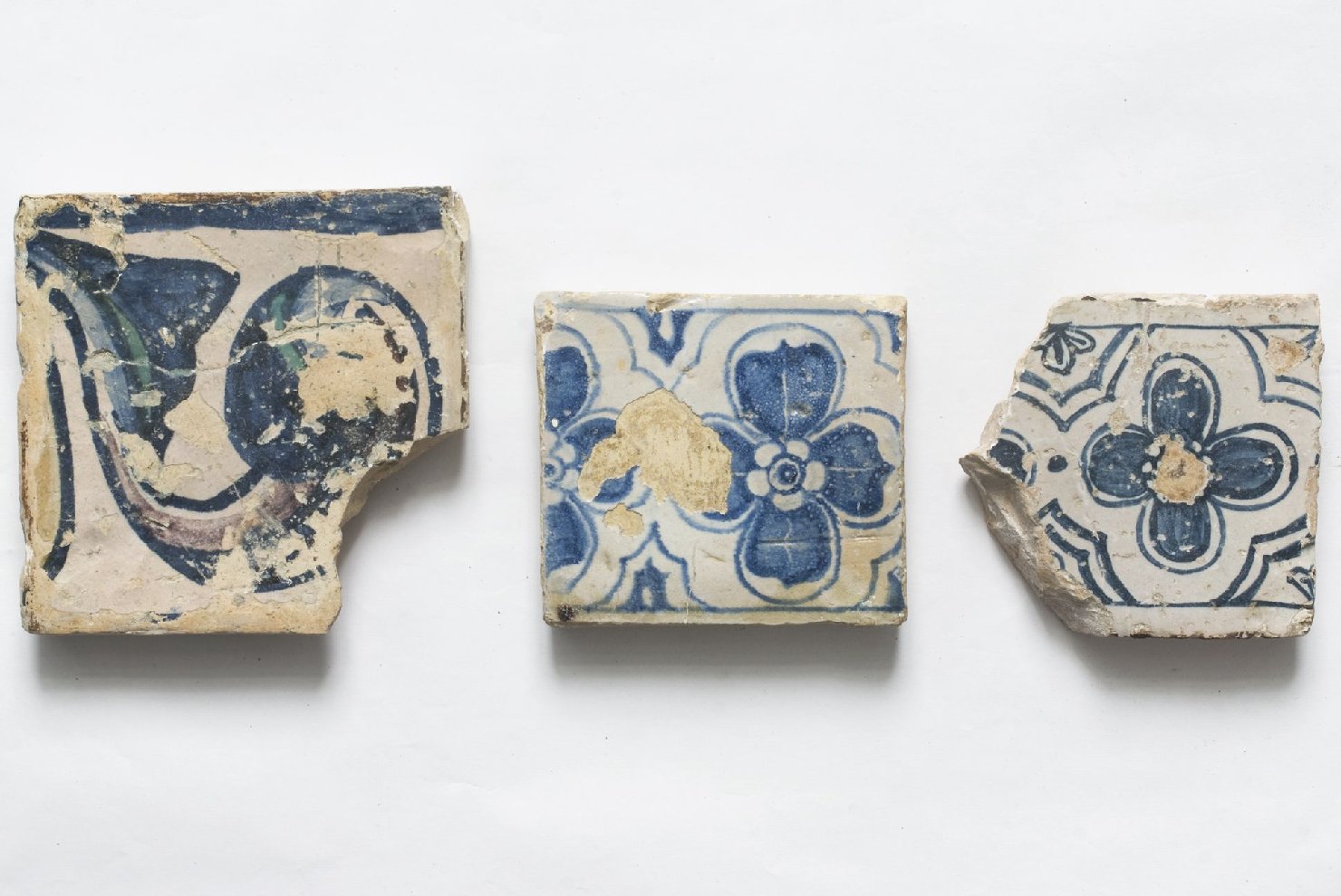 pavimento a mattonelle, frammento - ambito umbro (sec. XVII)