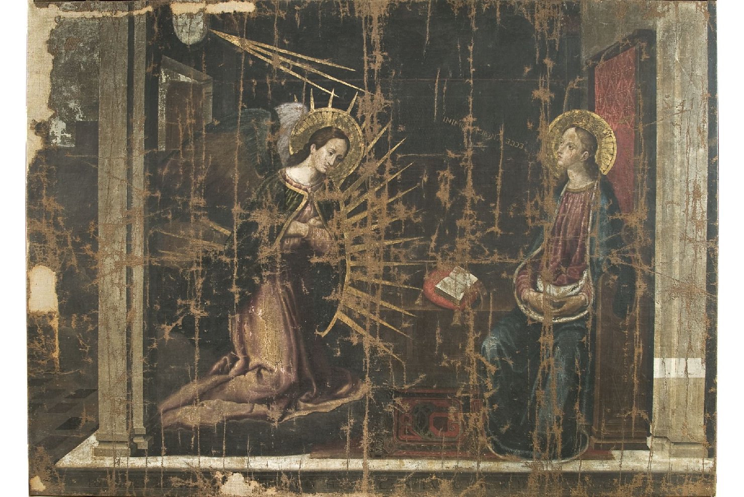 Annunciazione (dipinto, opera isolata) - ambito dell'Italia centrale (sec. XVII)