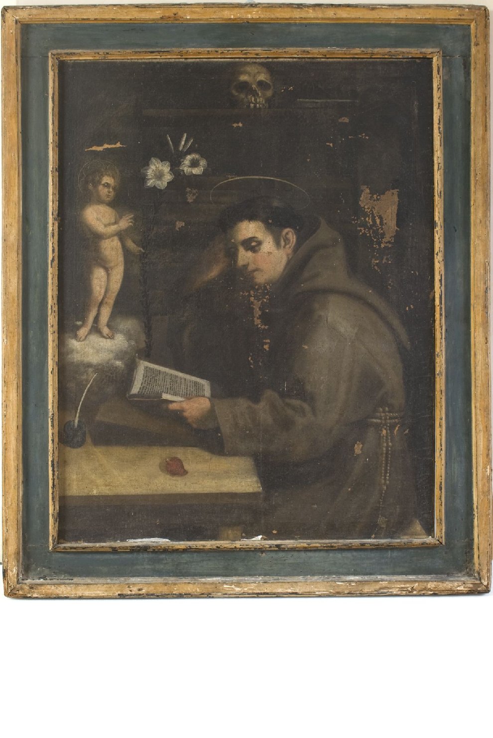 Sant'Antonio da Padova (dipinto, opera isolata) - ambito Italia centrale (sec. XVII)