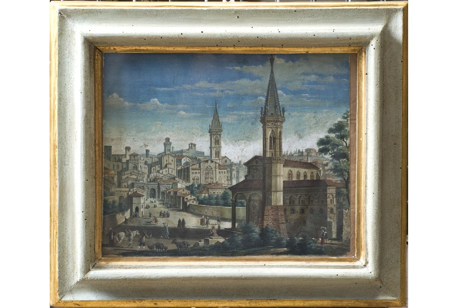 veduta di città (dipinto, opera isolata) di Wittel Gaspar van (attribuito) (inizio sec. XVIII)