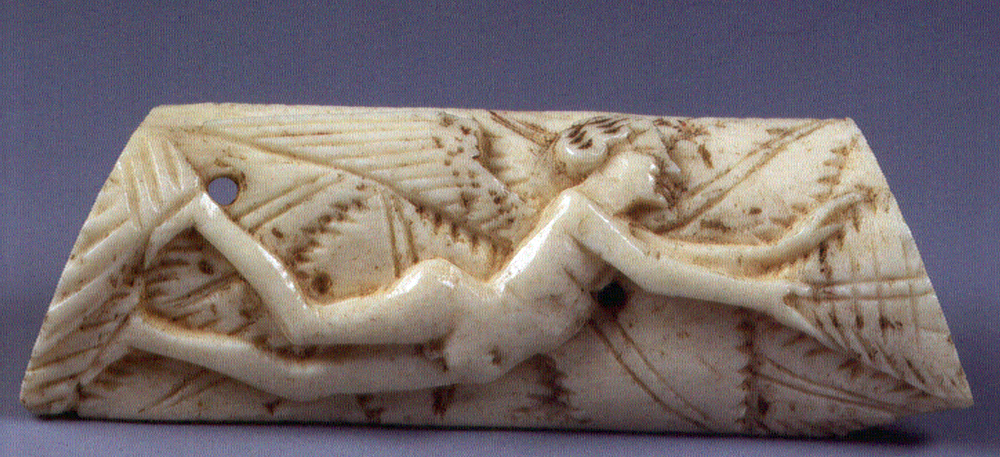 angelo (placchetta, elemento d'insieme) di Bottega degli Embriachi (prima metà sec. XV)