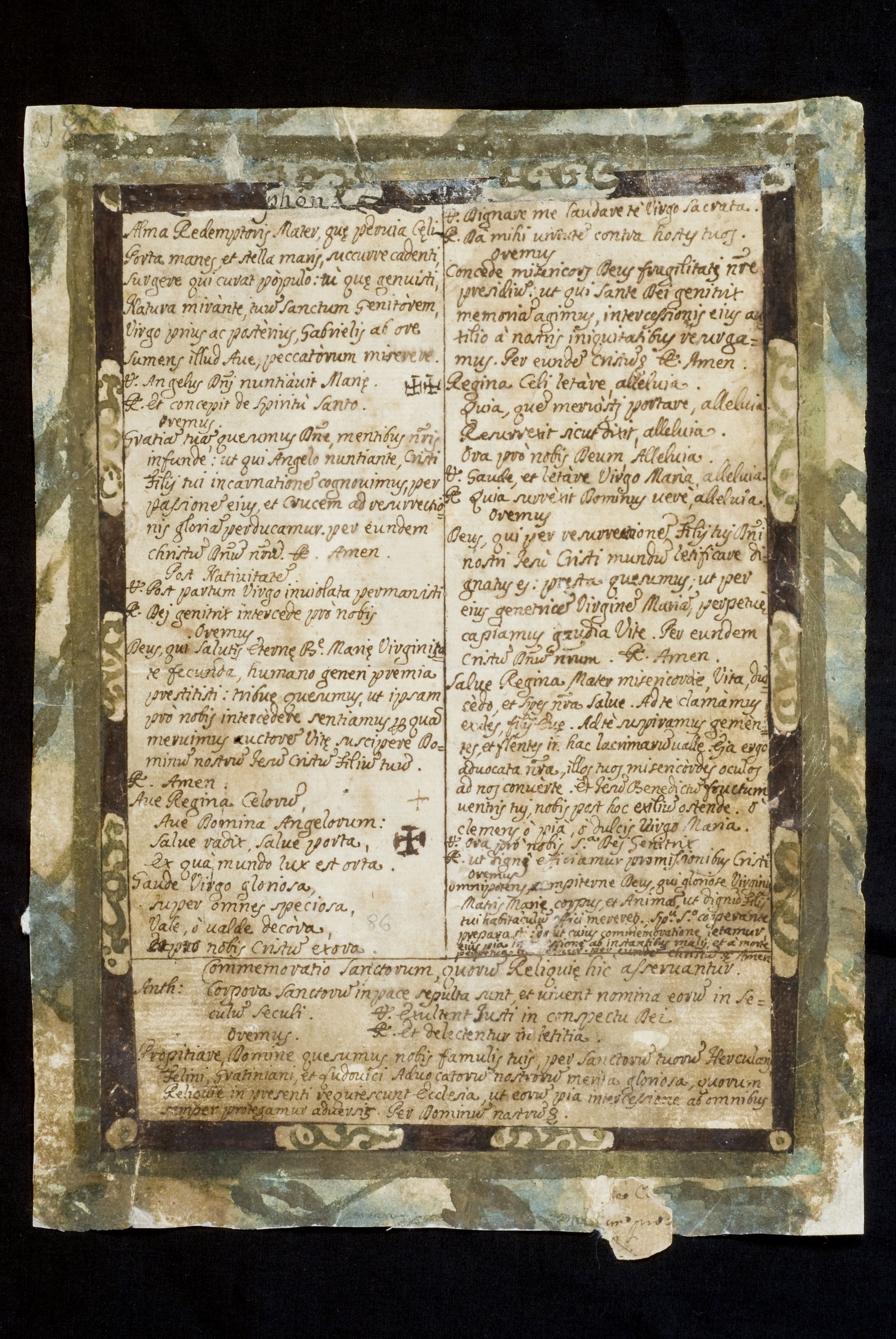 oggetto devozionale, elemento d'insieme - ambito umbro (secc. XVIII/ XIX)