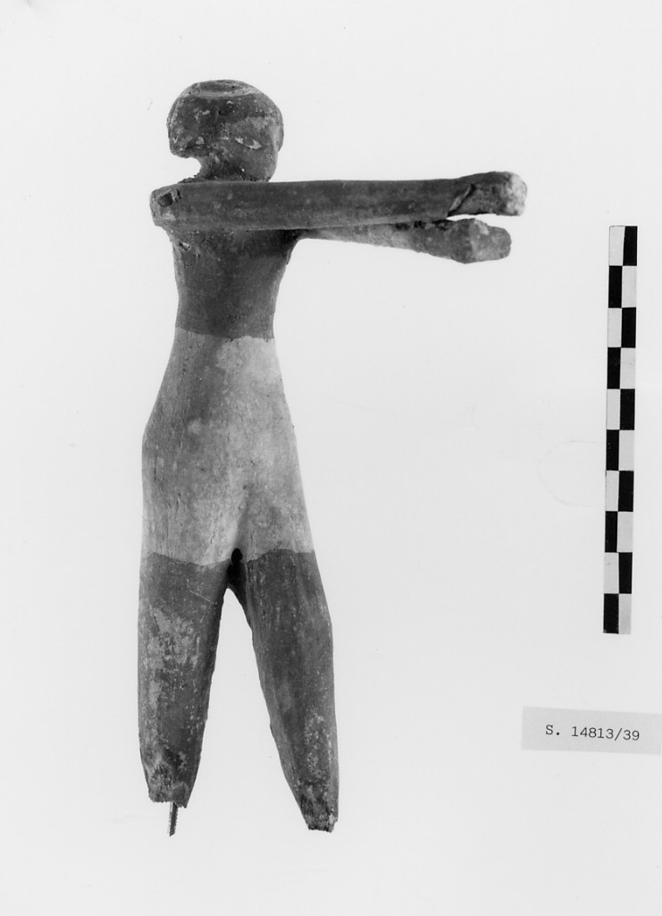 Statuetta maschile stante di membro di equipaggio (Medio Regno)