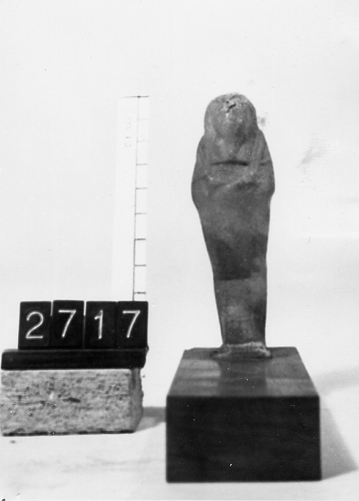 Ushabti mummiforme con pilastro dorsale, Schneider Cl.XIC (Epoca tarda)