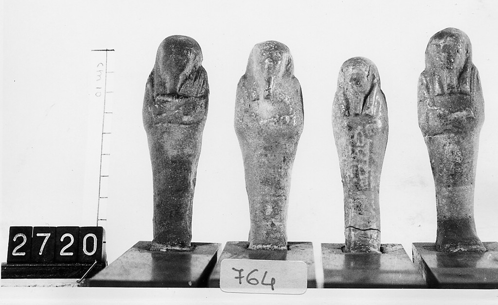 Ushabti mummiforme con pilastro dorsale, Schneider Cl.XIC (Epoca tarda)