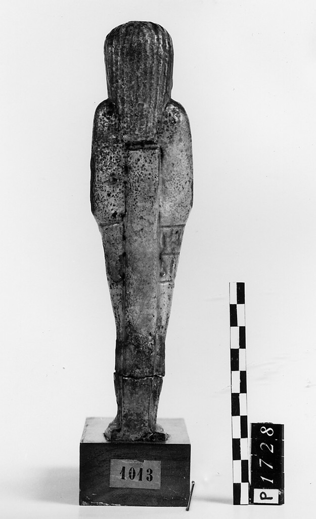 Ushabti mummiforme con pilastro dorsale (Epoca tarda-Tolemaica)