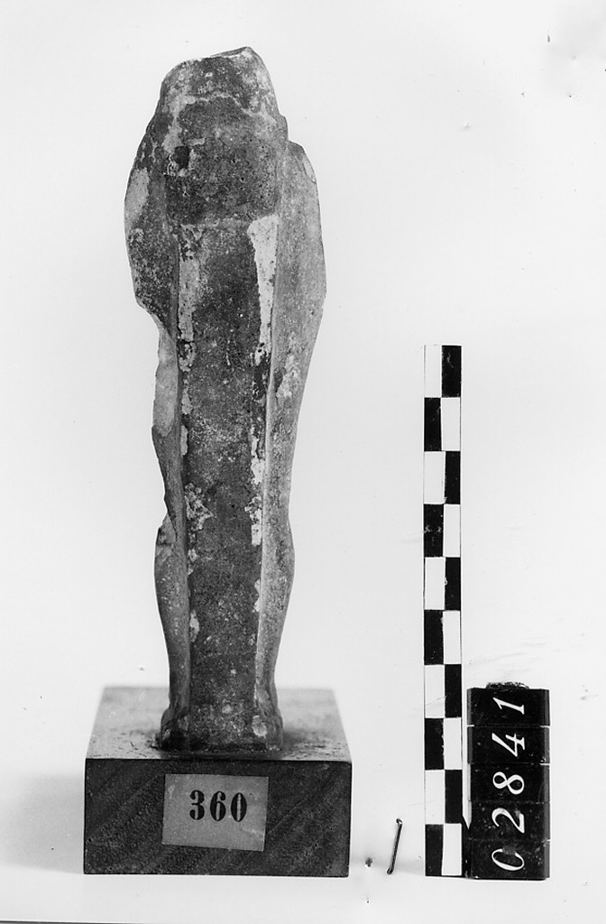 Ushabti mummiforme con pilastro dorsale, Schneider Cl.XIA1 (Epoca tarda)