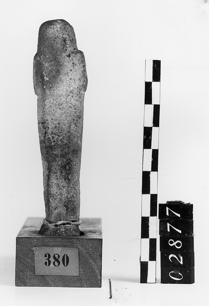 Ushabti mummiforme con pilastro dorsale, Schneider Cl. XIA5 (Epoca tarda)