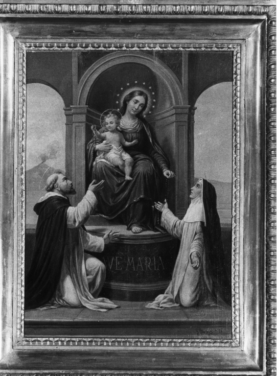 Madonna del Rosario (dipinto) di Francisi Guido (sec. XX)