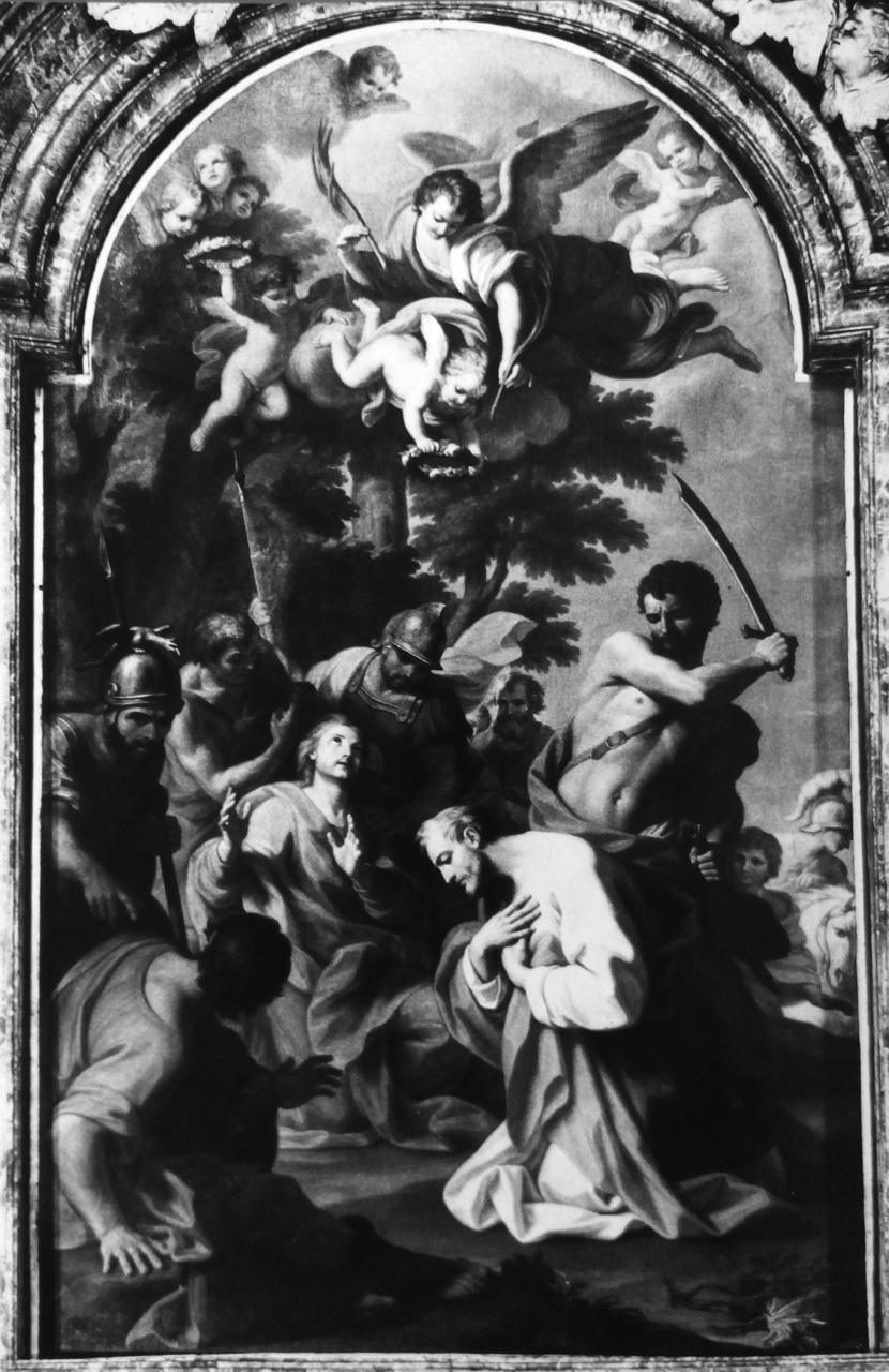Martirio dei Santi Pietro e Marcellino (dipinto) di Lapis Gaetano detto Carraccetto (sec. XVIII, sec. XVIII)