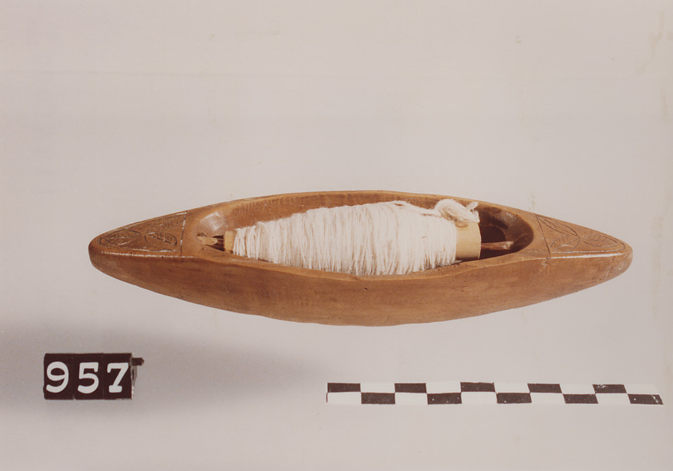 SPOLA DA TELAIO, utensili per la tessitura - artigianato pastorale (sec. XX)