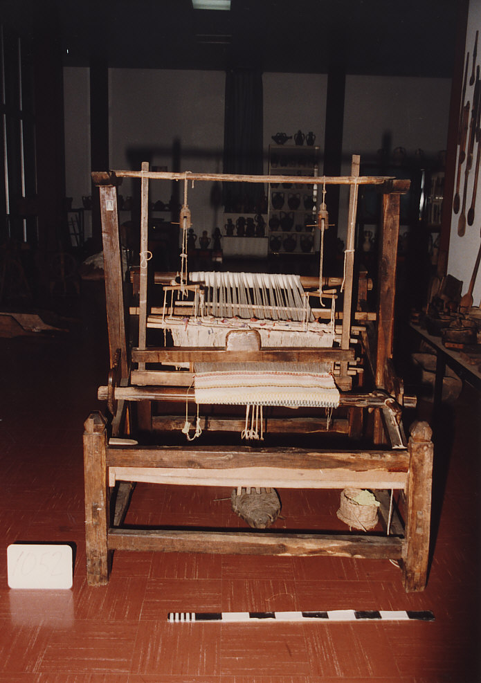 TELAIO, utensili per la tessitura - bottega del falegname (1850 ca)