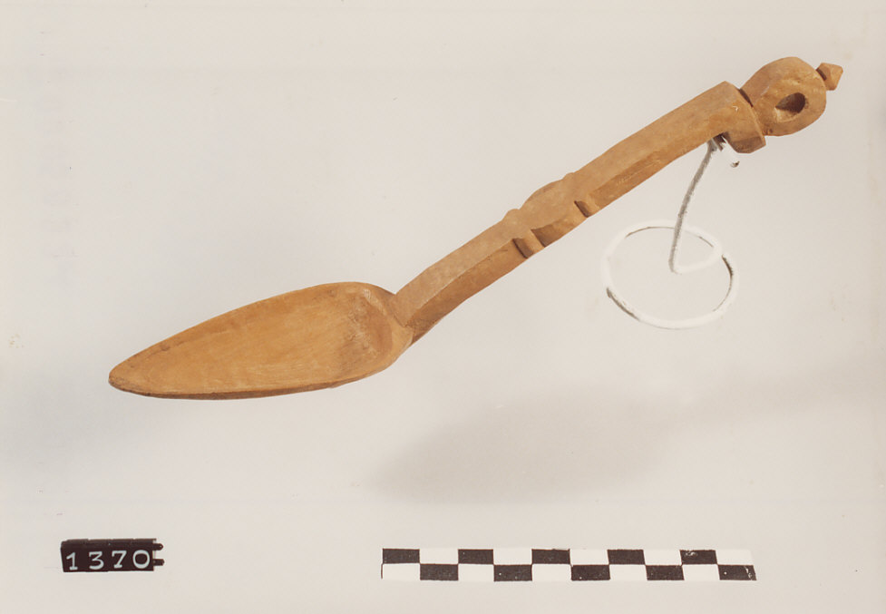 CUCCHIAIO PER RICOTTA, utensili per la pastorizia - artigianato pastorale (sec. XX seconda metà)