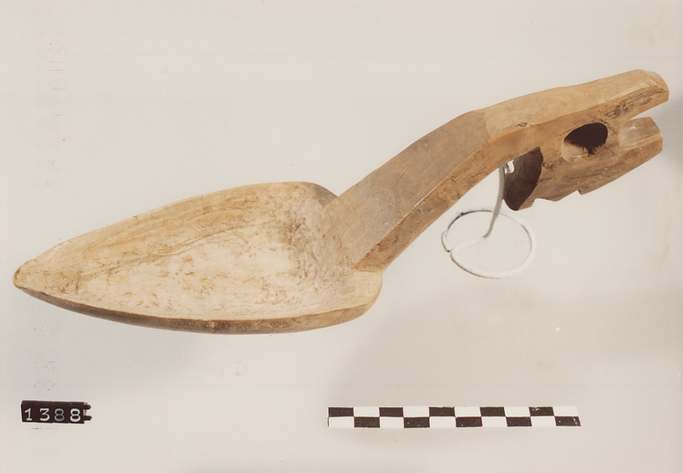 CUCCHIAIO PER RICOTTA, utensili per la pastorizia - artigianato pastorale (sec. XX prima metà)