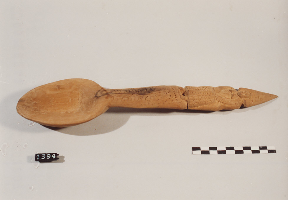 CUCCHIAIO PER RICOTTA, utensili per la pastorizia - artigianato pastorale (sec. XX seconda metà)