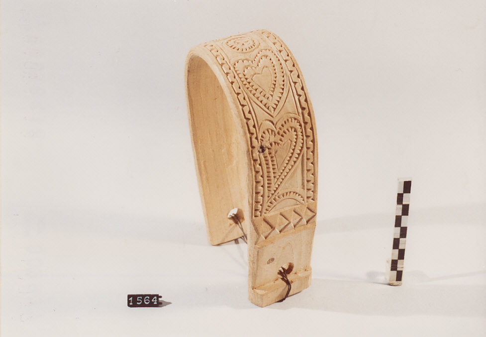 COLLARE PER OVINI E CAPRINI, utensili per la pastorizia - artigianato pastorale (sec. XX terzo quarto)