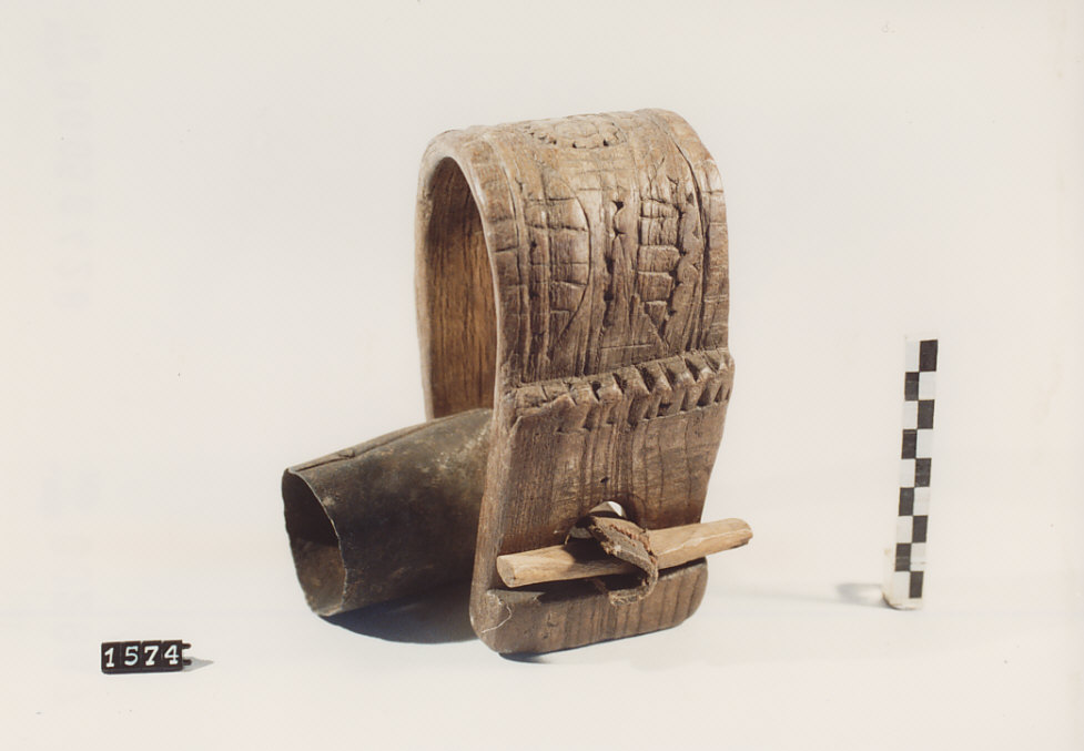 COLLARE PER OVINI E CAPRINI, utensili per la pastorizia - artigianato pastorale (secc. XIX fine/ XX inizio)