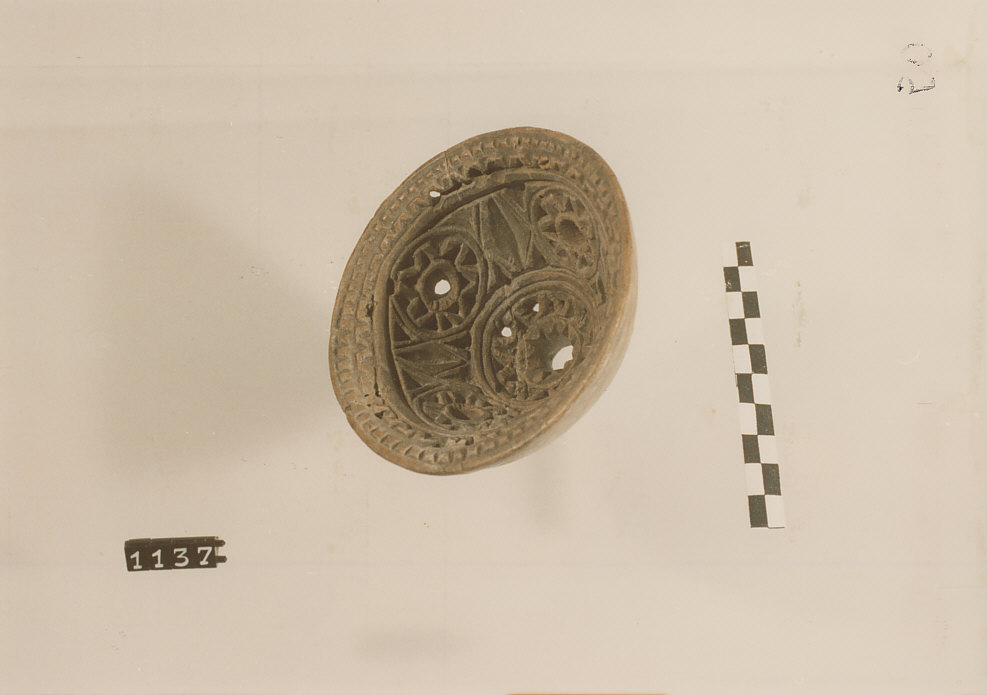 STAMPO PER FORMAGGIO, utensili per la lavorazione del latte, utensili per la pastorizia - artigianato pastorale (secc. XIX fine/ XX inizio)