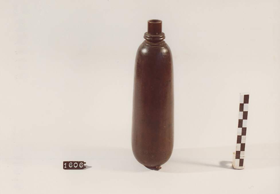 FIASCA PER POLVERE DA SPARO, utensili per la caccia - artigianato pastorale (sec. XX prima metà)