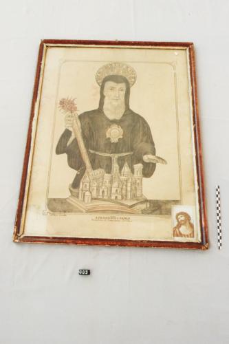 San Francesco di Paola (dipinto, dipinti, immagini sacre) - bottega calabrese (sec. XX prima metà, da 1900 a 1949)