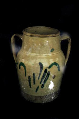 vaso biansato, vasi, vasellame da cucina - bottega calabrese (sec. XIX fine - sec. XX inizio, da 1890 a 1910)