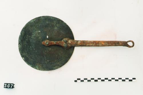 piastra per frittelle, piastre, utensili domestici - artigianato agro-pastorale (sec. XIX seconda metà, da 1850 a 1899)