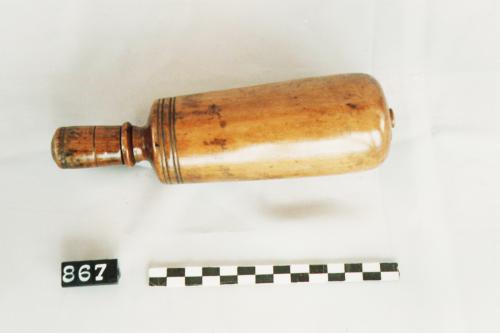 fiasca per polvere da sparo, recipienti, utensili da lavoro - bottega calabrese (sec. XIX fine - sec. XX inizio, da 1890 a 1910)