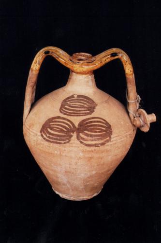 anfora con tappo, anfore, vasellame da cucina - bottega calabrese (sec. XX prima metà, da 1900 a 1949)