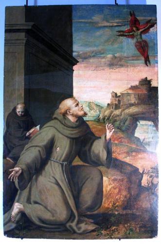 San Francesco d'Assisi (dipinto, opera isolata) - ambito Italia meridionale (sec. XV)