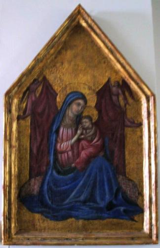 Madonna con Bambino (dipinto, opera isolata) - ambito toscano (fine/ inizio secc. XIV/ XV)