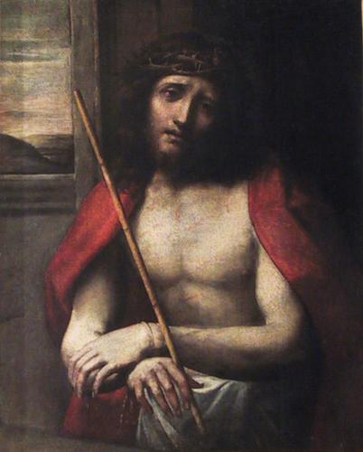 Ecce Homo (dipinto, opera isolata) - ambito veneto (sec. XVI)