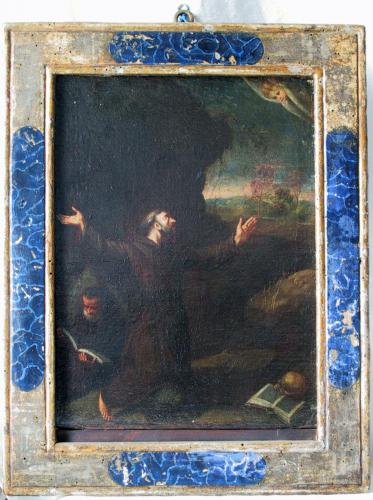 San Francesco d'Assisi riceve le stimmate (dipinto, opera isolata) - ambito umbro (prima metà sec. XVII)