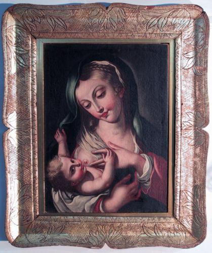 Madonna del Latte (dipinto, opera isolata) - ambito Italia meridionale (sec. XVIII)