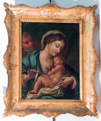 Sacra Famiglia (dipinto, opera isolata) - ambito napoletano (sec. XVIII)