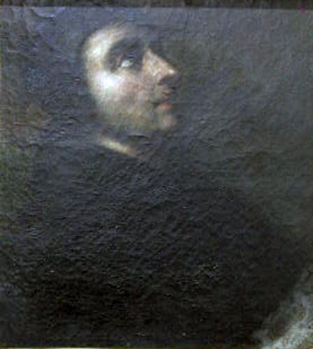 busto maschile (dipinto, opera isolata) - ambito spagnolo (sec. XVII)