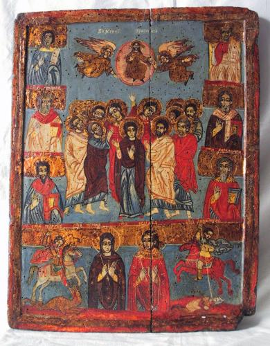 assunzione della Madonna (icona, opera isolata) - ambito greco (sec. XVI)