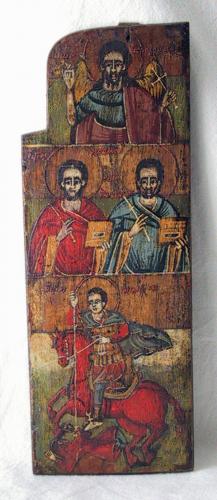 Santi (dipinto, opera isolata) - ambito greco (sec. XVI)