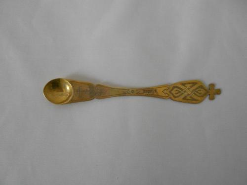 cucchiaio eucaristico, opera isolata - bottega russa (sec. XIX)