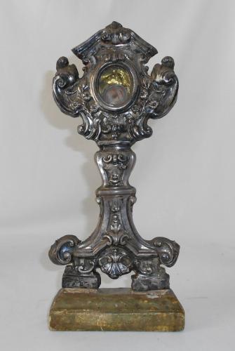 reliquiario - a ostensorio, opera isolata - bottega napoletana (sec. XIX)
