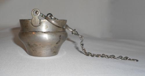 secchiello per l'acqua benedetta, opera isolata - bottega messinese (sec. XIX)