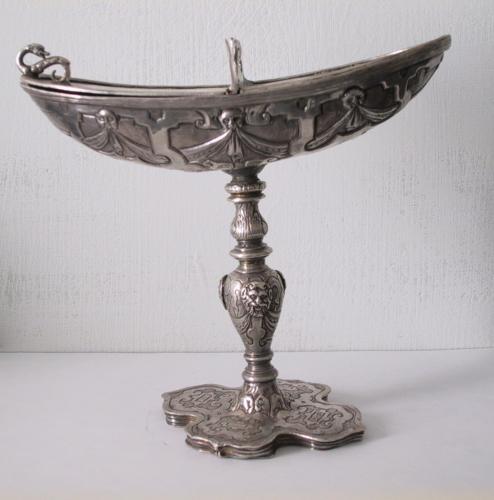 navicella portaincenso, opera isolata - bottega messinese (seconda metà sec. XVI)