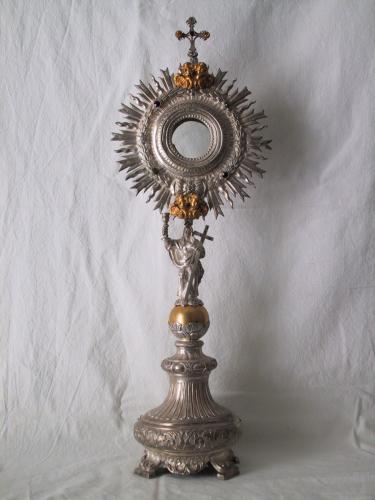 ostensorio - a raggiera, opera isolata - bottega napoletana (sec. XIX)