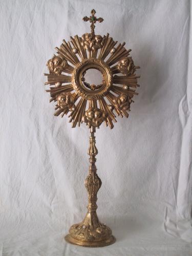 ostensorio - a raggiera, opera isolata - bottega messinese (sec. XVIII)