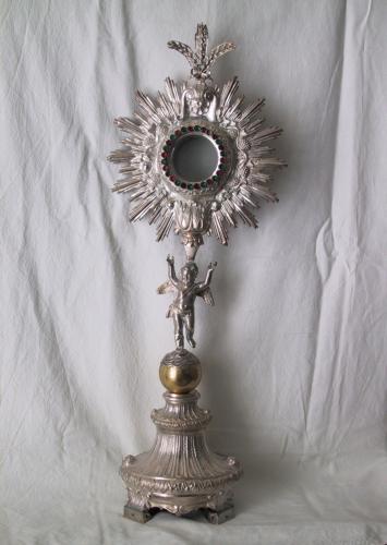 ostensorio - a raggiera, opera isolata - bottega napoletana (sec. XIX)