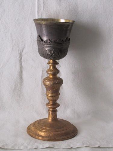 calice, opera isolata - bottega napoletana (fine/ inizio secc. XVIII/ XIX)