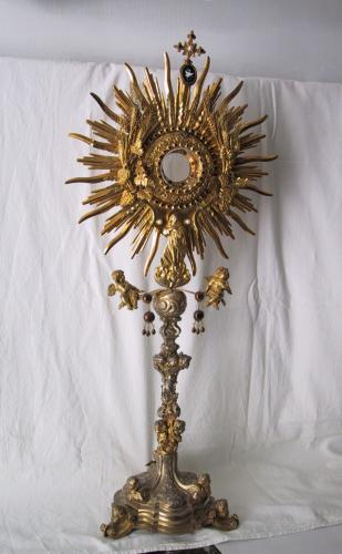 ostensorio - a raggiera, opera isolata - bottega napoletana (sec. XIX)