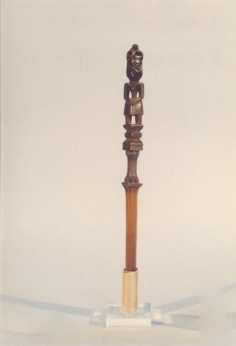 figura femminile (conocchia, conocchie, strumenti da lavoro) - artigianato pastorale (sec. XX prima metà, da 1900 a 1949)