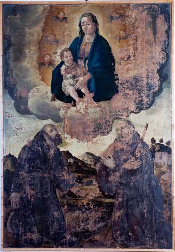 Madonna con Bambino e Santi (dipinto, opera isolata) - ambito Italia meridionale (inizio sec. XVII)